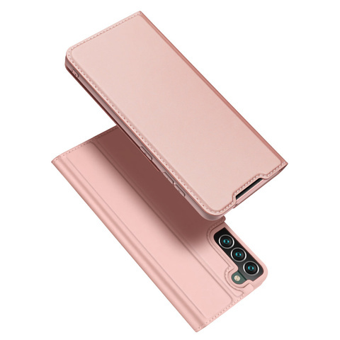 Dux Ducis Skin Pro Flip Leather Protective Case for Samsung Galaxy S22 Plus Pink