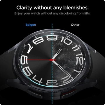 Tvrdené sklo Spigen Glas.tr „EZ-Fit“ v dvoch baleniach pre Samsung Galaxy Watch 6 Classic (43 mm) číre