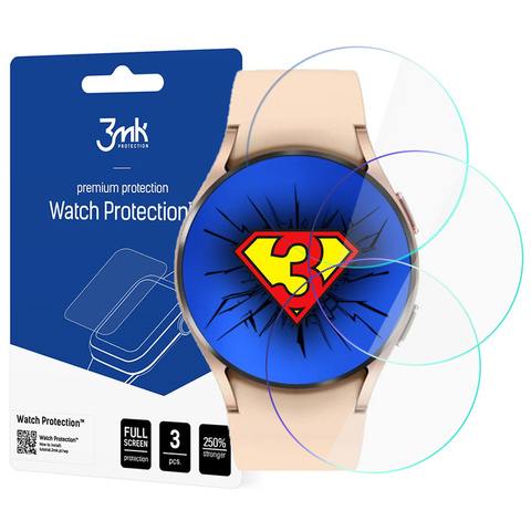 Ochranná fólia na displej x3 3mk na hodinky Samsung Galaxy Watch 4 40 mm