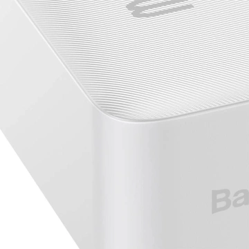 Baseus Bipow 30000mAh Powerbank, 2xUSB, USB-C, 15W (white)