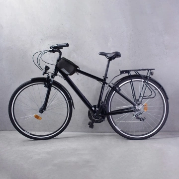 Wozinsky taška na rám na bicykel odnímateľné puzdro na telefón do 6,5" 1,5 l čierne (WBB7BK)