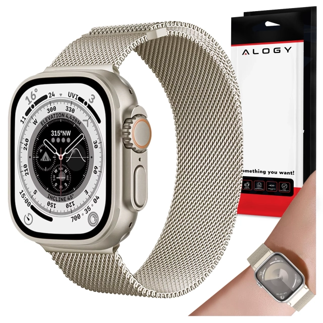Alogy Steel Strap Apple Watch Bracelet 38/40/41mm Stainless Steel Moonlight