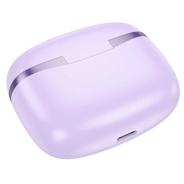 Nabíjacie puzdro Hoco EQ10 TWS Purple Bluetooth 5.3 pre slúchadlá