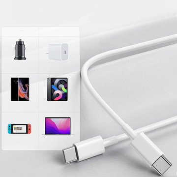 Originální Apple USB-C na USB-C kabel pro iPhone 15, 15 Pro, 15 Pro Max, 1m kabel MUF72ZM/A Bílý
