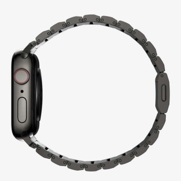 Браслет Steelband Strap для Apple Watch 4 / 5 / 6 / 7 / 8 / 9 / Se / Ultra 1 / 2 (42 / 44 / 45 / 49 мм) чорний