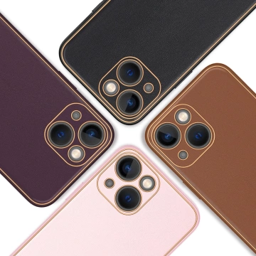 Dux Ducis Yolo case iPhone 14 Plus elegant cover з екологічної шкіри чорного кольору