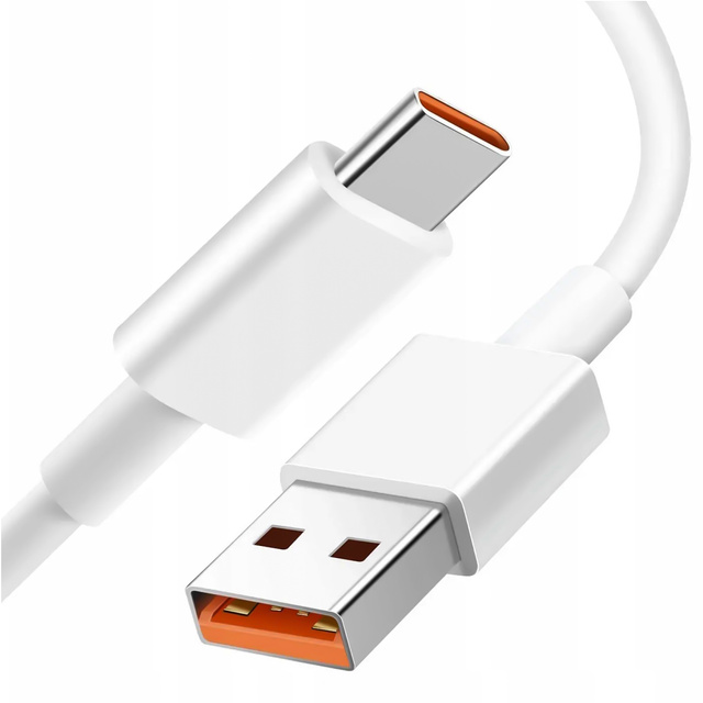 Xiaomi originálny USB - USB-C kábel typu C silný rýchly 120W PD 6A 1M drôt Biely