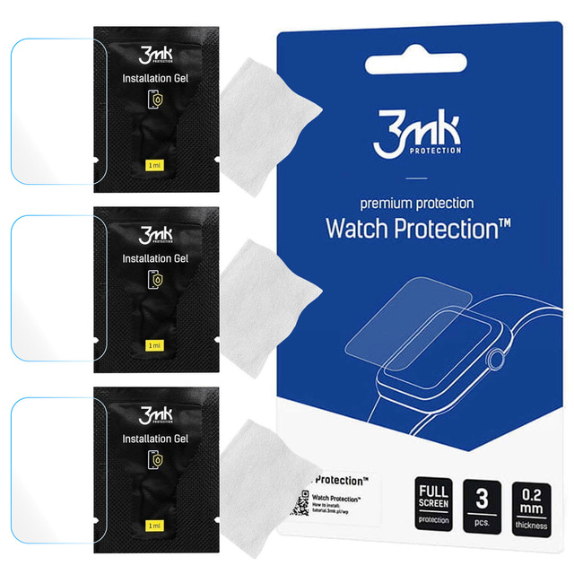 Folia ochronna 3x do Huawei Watch Fit 2 3mk ARC na ekran Watch Protection™