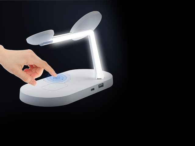 Індукційний зарядний пристрій Qi MagSafe 3in1 для iPhone / AirPods / Watch White