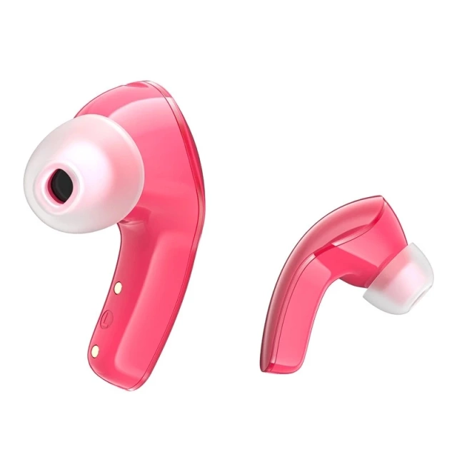 Sluchátka Acefast T9 Bluetooth 5.3 LED IPX4 – do uší, červená