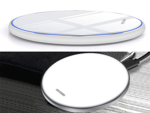 Qi Alogy Fast Charger USB-C Type C 15W Білий індукційний зарядний пристрій