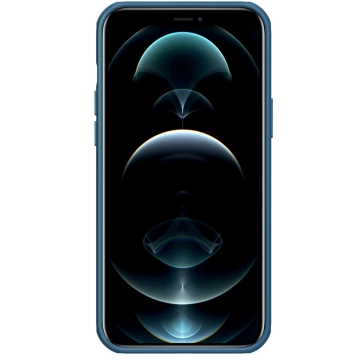 Nillkin Super Frosted Shield tvrdený kryt pre iPhone 13 Pro Max modrý