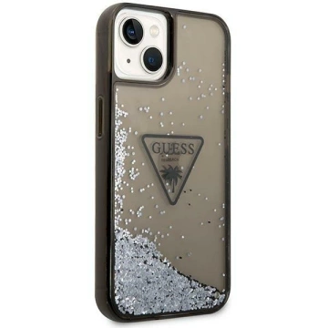 Etui Guess GUHCP14MLFCTPK für Apple iPhone 14 Plus 6,7" Czarny/Black Hardcase Liquid Glitter Palm Collection