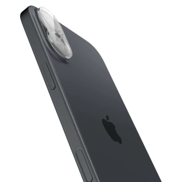 Захист камери із загартованого скла Spigen Optik.Tr "EZ FIT" Camera Protector 2-PACK for Apple iPhone iPhone 16/16 Plus Crystal Clear