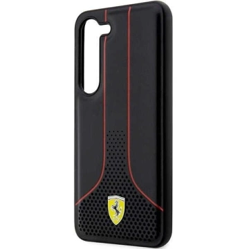 Puzdro Ferrari pre Samsung Galaxy S23 Plus HardCase Perforated 296-P čierne
