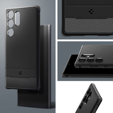 Telefón Spigen Rugged Armor pre Samsung Galaxy S23 Ultra Matte Black