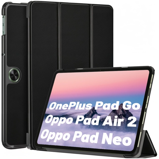 Скляний чохол для OnePlus Pad Go/Oppo Pad Air 2/Oppo Pad Neo 11.4" Чохол для планшета Alogy Book Black Stylus Free