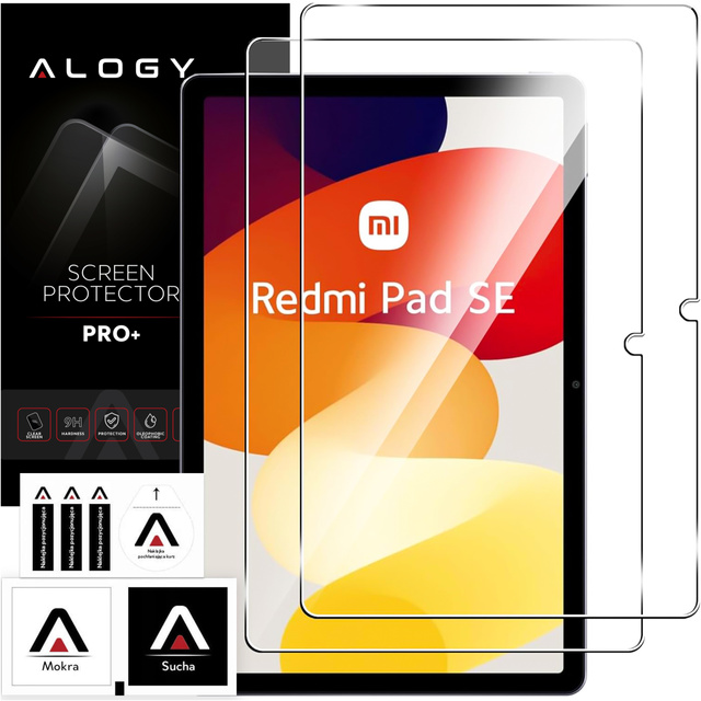 2x Tempered Glass for Xiaomi Redmi Pad SE 11.0” 2023 for Tablet Screen Alogy Screen Protector Pro 9H