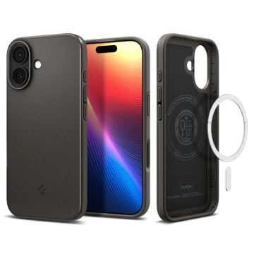 Etui do iPhone 17 Spigen Thin Fit Mag MagSafe Gunmetal