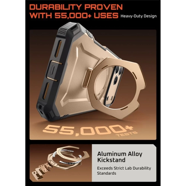 Etui Supcase UB Grip Pro Mag MagSafe do iPhone 17 Pro Max, Desert Gold