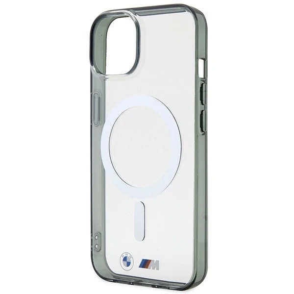 Etui BMW BMHMP14MHCRS pro iPhone 14 Plus 6,7" pevný obal Silver Ring MagSafe