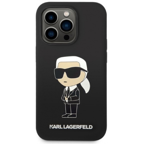 Чохол Karl Lagerfeld KLHMP14LSNIKBCK для iPhone 14 Pro 6.1" Hardcase Силікон Iconic Magsafe