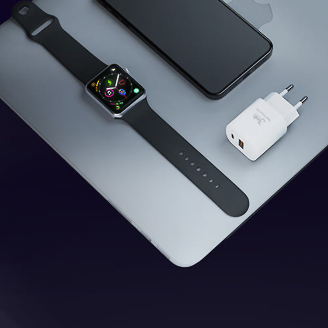 3mk Hyper Charger USB USB-C 20W PD швидкий настінний зарядний пристрій Білий