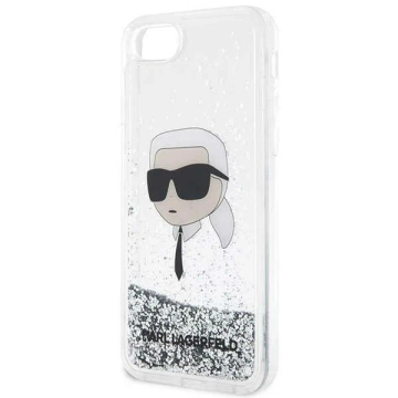 Захисний чохол для телефону Karl Lagerfeld KLHCI8LNKHCH для Apple iPhone 7/8/ SE 2020/2022 silver/silver hardcase Glitter Karl Head
