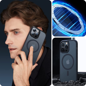 Захисний чохол MagMat MagSafe phone case для Apple iPhone 13 Pro Matte Black Glass
