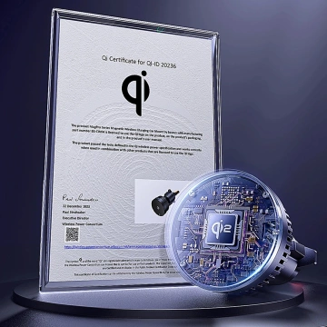 Автотримач Baseus MagPro з індуктивним зарядним пристроєм Qi2.0 15W для вентиляційного отвору - чорний