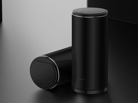 Basues Autoodpadkový kôš 500ml mini odpadkový kôš do auta s vekom