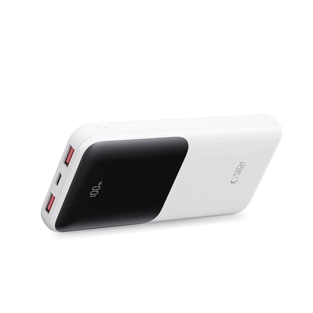 Powerbank Tech-Protect PB01 10000mAh 22.5W Biały USB-A USB-C