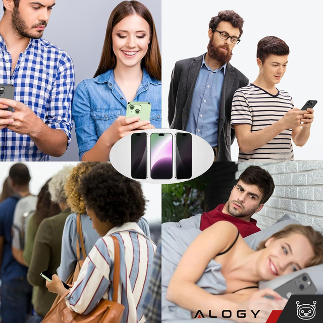 Sichtschutzglas für iPhone 15 Plus / 15 Pro Max Anti-Spy Private Anti-Spy Tempered Frosted Displayschutzfolie