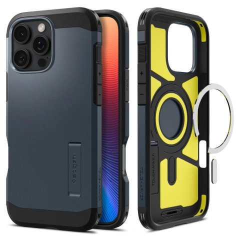Etui Spigen Tough Armor Mag MagSafe pro iPhone 16 Pro Max Metal Slate