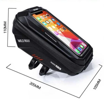 Case/bike holder WILDMAN XS1 frame pannier black/black