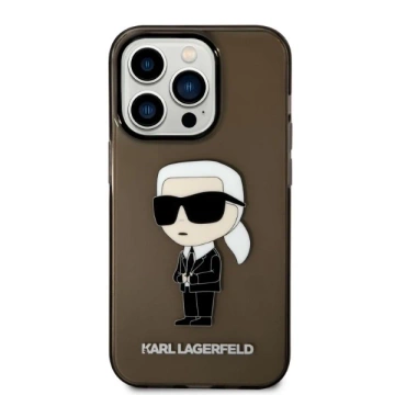 Etui Karl Lagerfeld KLHCP14XHNIKTCK für iPhone 14 Pro Max 6,7" Hardcase Ikonik Karl Lagerfeld czarny/black