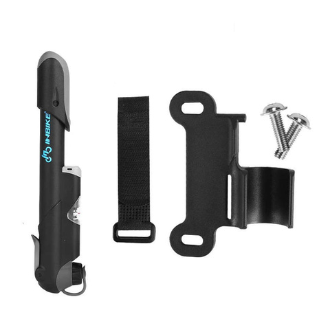 Alogy Bike Pump with Air Pressure Gauge Black