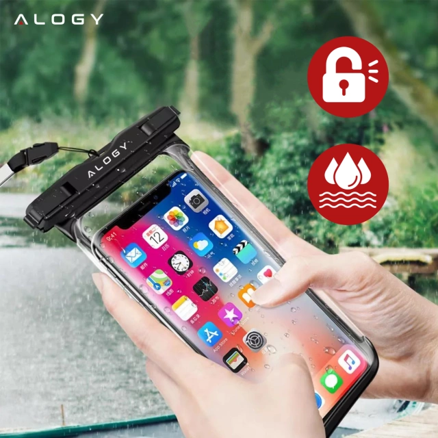 Alogy Waterproof Case Universal IPX8 to 6.5 Black