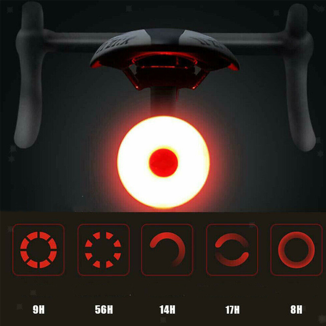 Bicycle lamp Bicycle light Rear red LED under the saddle Flashing lamp for bicycle rear