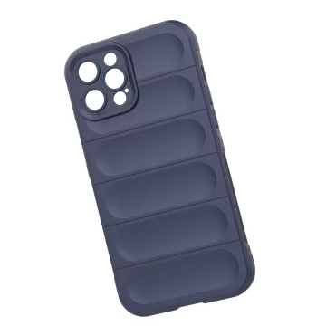 Pouzdro Magic Shield Case pro iPhone 12 Pro Max flexibilní pancéřový tmavě modrý kryt