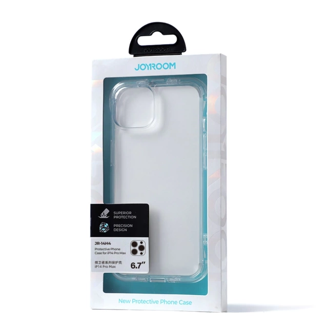 Kryt puzdra Joyroom Defender Series pre iPhone 14 Pro Max Armored Hook Cover Stand Clear (JR-14H4)