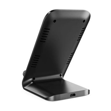 Індуктивний зарядний пристрій Qi Wireless Charger 15W phone stand Black
