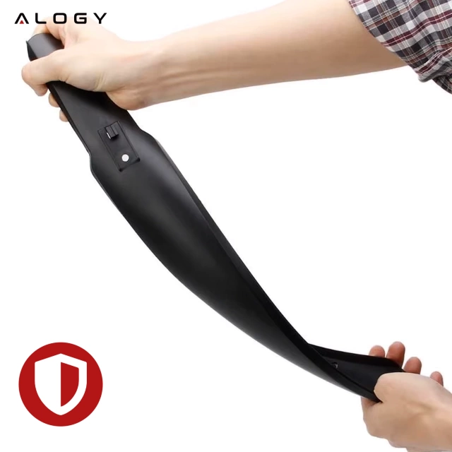 Błotniki rowerowe zestaw przód i tył komplet Alogy BikeShield Set wachlarze uniwersalne Błotnik rowerowy Czarne