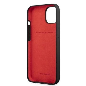 Hülle für Ferrari iPhone 13 mini 5.4" schwarz/schwarz Hardcase Silikon