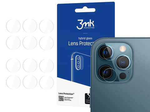 Glass x4 for camera lens 3mk Lens Protection for Apple iPhone 12 Pro