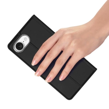 Apple iPhone 16e / SE 4 2025 Dux Ducis Protective Case with Skin Pro Flip Black