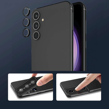 Sklo pro Samsung Galaxy S24 Plus Camera Protector Lens 3mk Lens Protection Pro Black Protective Cover