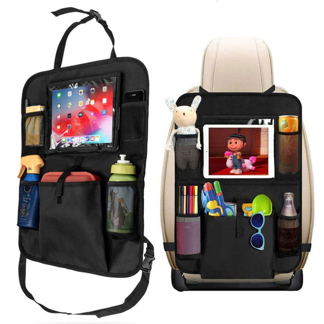 Organizér autosedačky Car Travel Cover Protector 2x Držák na opěrku hlavy 4v1