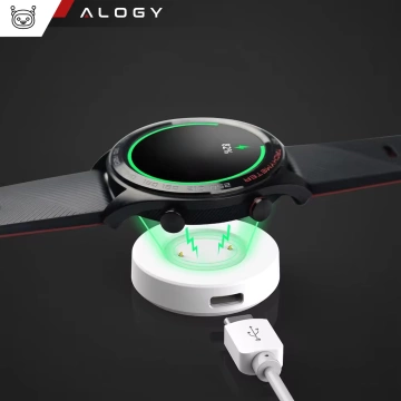 Ładowarka Alogy do zegarka stacja dokująca do Huawei Watch GT / GT2/ GT 2e/ Honor Magic Watch Biała
