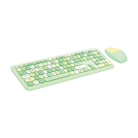 MOFII 666 2.4G Wireless Keyboard Mouse Set (Green)